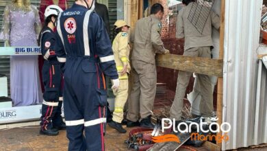 Fotos de Operário fica soterrado após barranco desmoronar em obra em Maringá 