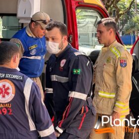 Fotos de Pintores são intoxicados por tinta dentro de caixa d'água em Maringá