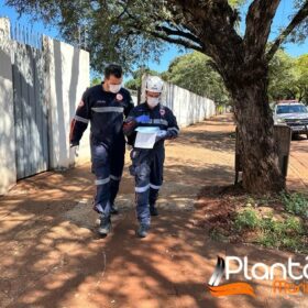 Fotos de Pintores são intoxicados por tinta dentro de caixa d'água em Maringá