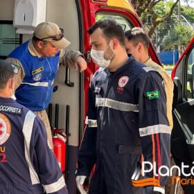 Fotos de Pintores são intoxicados por tinta dentro de caixa d'água em Maringá