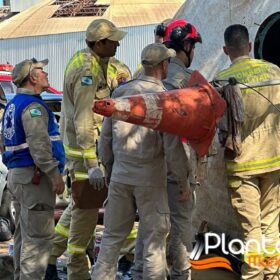 Fotos de Pintores são intoxicados por tinta dentro de caixa d'água em Maringá