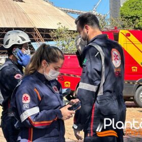 Fotos de Pintores são intoxicados por tinta dentro de caixa d'água em Maringá