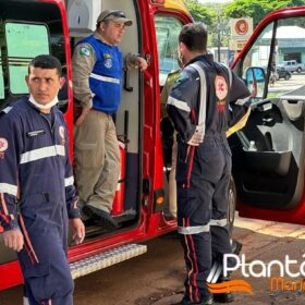 Fotos de Pintores são intoxicados por tinta dentro de caixa d'água em Maringá