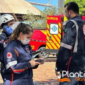 Fotos de Pintores são intoxicados por tinta dentro de caixa d'água em Maringá