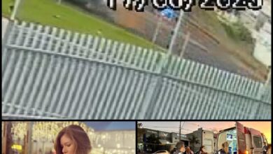 Fotos de Câmera registra mulher caindo da carroceria de caminhonete em Maringá; a vítima morreu logo após dar entrada no hospital