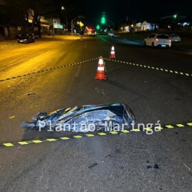 Fotos de Carro avança preferencial e mata entregador de pizza em Maringá