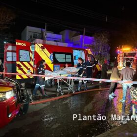 Fotos de Duas pessoas ficam feridas em incêndio que atingiu uma casa em Maringá
