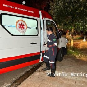 Fotos de Duas pessoas ficam feridas em incêndio que atingiu uma casa em Maringá