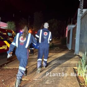 Fotos de Duas pessoas ficam feridas em incêndio que atingiu uma casa em Maringá