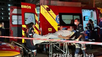 Fotos de Duas pessoas ficam feridas em incêndio que atingiu uma casa em Maringá