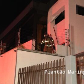 Fotos de Duas pessoas ficam feridas em incêndio que atingiu uma casa em Maringá