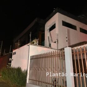 Fotos de Duas pessoas ficam feridas em incêndio que atingiu uma casa em Maringá