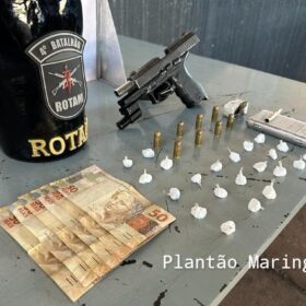 Fotos de Grávida de 8 meses é presa com pistola e drogas em Maringá 