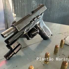 Fotos de Grávida de 8 meses é presa com pistola e drogas em Maringá 