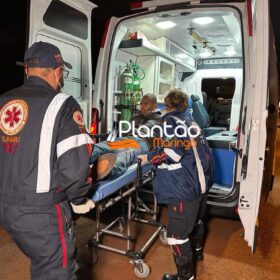Fotos de Homem com mandado de prisão em aberto é baleado e preso após atacar e tentar tomar arma de policial feminina em Maringá