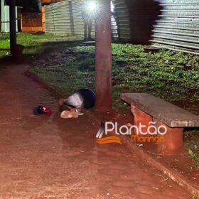 Fotos de Homem é executado com tiro na nuca ao lado de igreja católica em Maringá