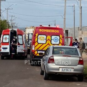 Fotos de Câmera registra acidente que deixou duas crianças feridas em Sarandi