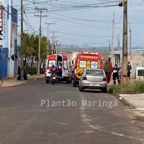 Fotos de Câmera registra acidente que deixou duas crianças feridas em Sarandi