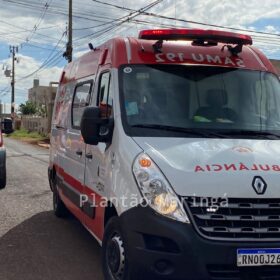 Fotos de Câmera registra acidente que deixou duas crianças feridas em Sarandi