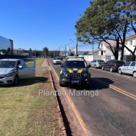Fotos de Motociclista que entregava drogas no ‘delivery’ sofre acidente e acaba preso em Maringá