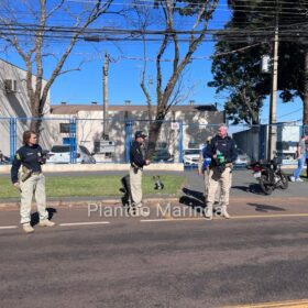 Fotos de Motociclista que entregava drogas no ‘delivery’ sofre acidente e acaba preso em Maringá