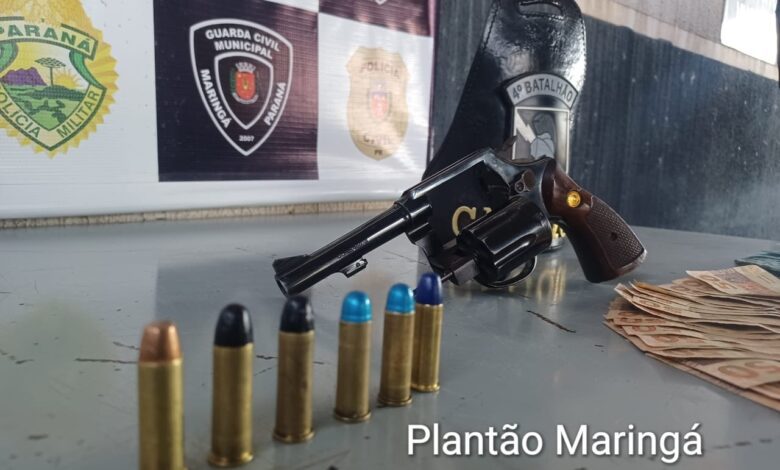 Fotos de Ladrão é preso após praticar assalto contra pedestre em Maringá