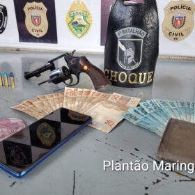 Fotos de Ladrão é preso após praticar assalto contra pedestre em Maringá