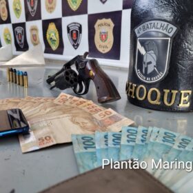 Fotos de Ladrão é preso após praticar assalto contra pedestre em Maringá