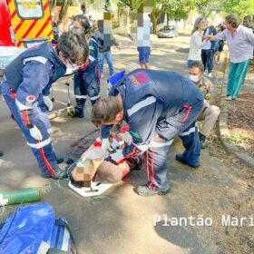Fotos de Irmãos são baleados na frente da casa da mãe em Maringá 