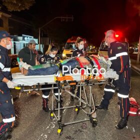 Fotos de Motociclista com mandado de prisão por homicídio é intubado após acidente em Maringá