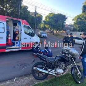 Motociclista é socorrido com ferimentos graves após colisão com carro em Maringá Foto 10 Fotos de Motociclista é socorrido com ferimentos graves após colisão com carro em Maringá