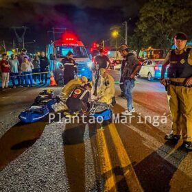 Fotos de Motociclista morre após ser atingido por caminhonete em Maringá