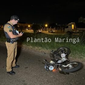 Fotos de Motociclista morre após ser atingido por caminhonete em Maringá