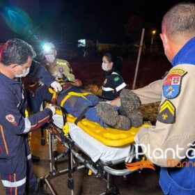 Fotos de Motociclista sofre ferimentos graves após bater na traseira de carreta em Maringá
