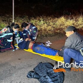 Fotos de Motociclista sofre ferimentos graves após bater na traseira de carreta em Maringá
