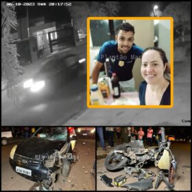 Fotos de Motorista invade contramão atinge moto e deixa duas pessoas com ferimentos graves em Maringá 