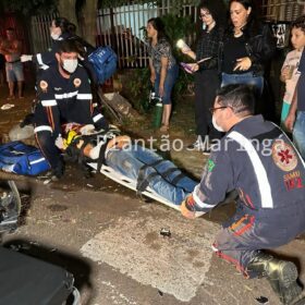Fotos de Motorista invade contramão atinge moto e deixa duas pessoas com ferimentos graves em Maringá 