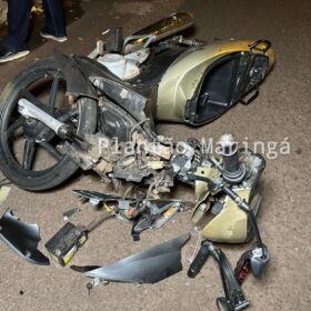 Fotos de Motorista invade contramão atinge moto e deixa duas pessoas com ferimentos graves em Maringá 