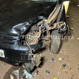 Fotos de Motorista invade contramão atinge moto e deixa duas pessoas com ferimentos graves em Maringá 