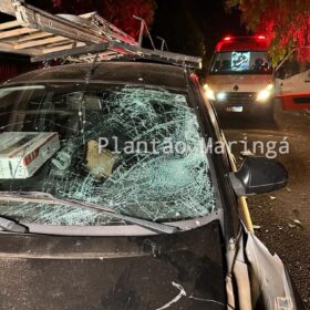 Fotos de Motorista invade contramão atinge moto e deixa duas pessoas com ferimentos graves em Maringá 