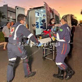 Fotos de Câmera registra mulher caindo da carroceria de caminhonete em Maringá; a vítima morreu logo após dar entrada no hospital