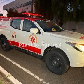 Fotos de Câmera registra mulher caindo da carroceria de caminhonete em Maringá; a vítima morreu logo após dar entrada no hospital