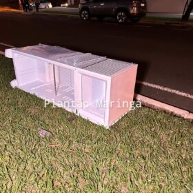 Fotos de Câmera registra mulher caindo da carroceria de caminhonete em Maringá; a vítima morreu logo após dar entrada no hospital