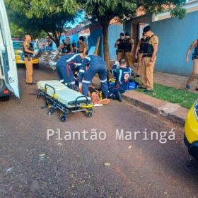 Fotos de Pedreiro é socorrido em estado gravíssimo após ser esfaqueado em Maringá
