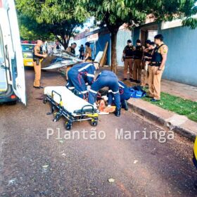 Fotos de Pedreiro é socorrido em estado gravíssimo após ser esfaqueado em Maringá