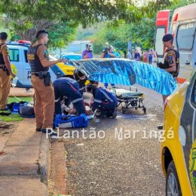 Fotos de Pedreiro é socorrido em estado gravíssimo após ser esfaqueado em Maringá