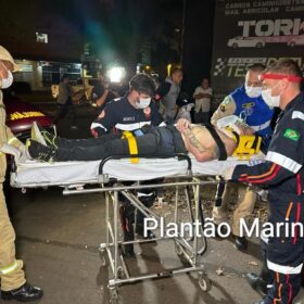 Fotos de Câmera de segurança registra acidente na Vila Operária em Maringá