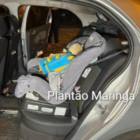 Fotos de Câmera registra pai e filho de 3 anos sendo atropelados por motorista embriagado em Maringá 