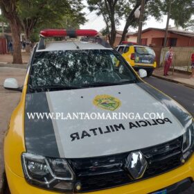 Fotos de Câmera registra suspeito de assalto caindo de telhado em Sarandi, durante a fuga