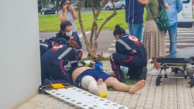 Fotos de Ciclista é intubado após ser atropelado por carro em Maringá